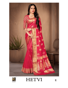 HETVI BY RONISHA SAREE PREMIUM BANARASI SILK FABRICS SUPER HIT COLLECTION