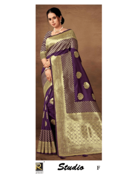 STUDIO BY RONISHA SAREE FABRICS BANARASI SILK FANCY DESIGNER SUPER HIT COLLECTION