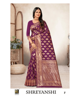 SHREYANSHI BY RONISHA SAREE BANARASI SILK PREMIUM FABRICS SUPER HIT COLLECTION SAREES