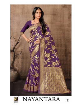 NAYANTARA BY RONISHA SAREE BANARASI SILK PREMIUM FABRICS SUPER HIT COLLECTION SAREES