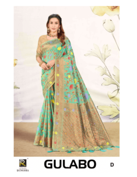 GULABO BY RONISHA SAREE BANARASI SILK PREMIUM FABRICS SUPER HIT COLLECTION SAREES