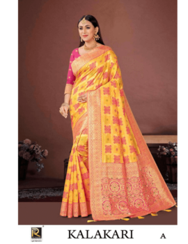 KALAKARI BY RONISHA SAREE BANARASI SILK PREMIUM FABRICS SUPER HIT COLLECTION SAREES