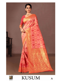 KUSUM VOL-2 BY RONISHA SAREE BANARASI SILK PREMIUM FABRICS SUPER HIT COLLECTION SAREES