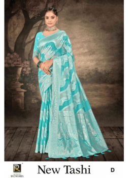 NEW TASHI BY RONISHA SAREE BANARASI SILK PREMIUM FABRICS SUPER HIT COLLECTION SAREES