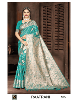 RAATRANI BY RONISHA SAREE BANARASI SILK PREMIUM FABRICS SUPER HIT COLLECTION SAREES