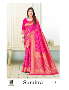 SUMITRA BY RONISHA SAREE BANARASI SILK PREMIUM FABRICS SUPER HIT COLLECTION SAREES