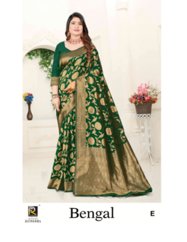 BENGAL BY RONISHA SAREE BANARASI SILK PREMIUM FABRICS SUPER HIT COLLECTION SAREES
