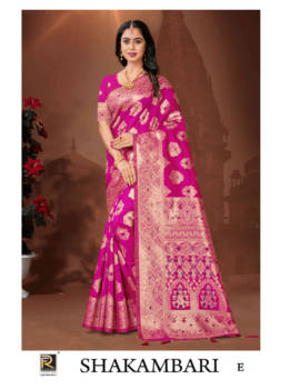 SHAKAMBARI BY RONISHA SAREE BANARASI SILK PREMIUM FABRICS SUPER HIT COLLECTION SAREES
