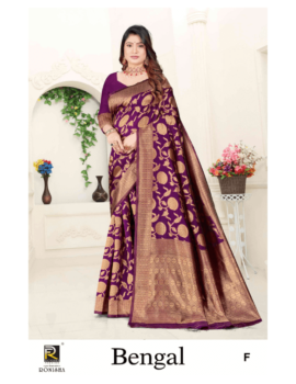 BENGAL BY RONISHA SAREE BANARASI SILK PREMIUM FABRICS SUPER HIT COLLECTION SAREES