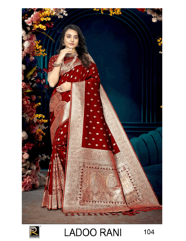 LADOO RANI BY RONISHA SAREE BANARASI SILK PREMIUM FABRICS SUPER HIT COLLECTION SAREES
