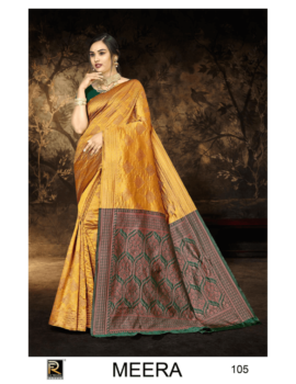MEERA BY RONISHA SAREE BANARASI SILK PREMIUM FABRICS SUPER HIT COLLECTION SAREES