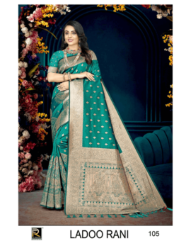 LADOO RANI BY RONISHA SAREE BANARASI SILK PREMIUM FABRICS SUPER HIT COLLECTION SAREES