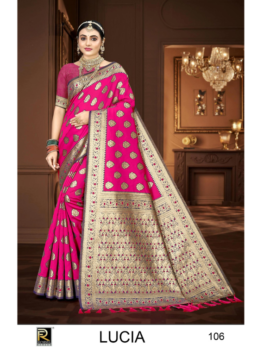 LUCIA BY RONISHA SAREE BANARASI SILK PREMIUM FABRICS SUPER HIT COLLECTION SAREES